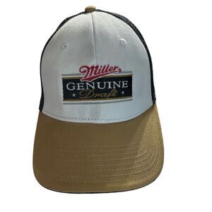 Miller Genuine Draft 2007 Adjustable Mesh SnapBack Trucker Hat *New*